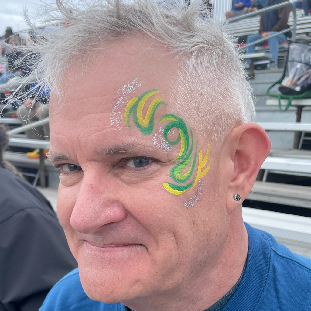 New Zealand colors face paint