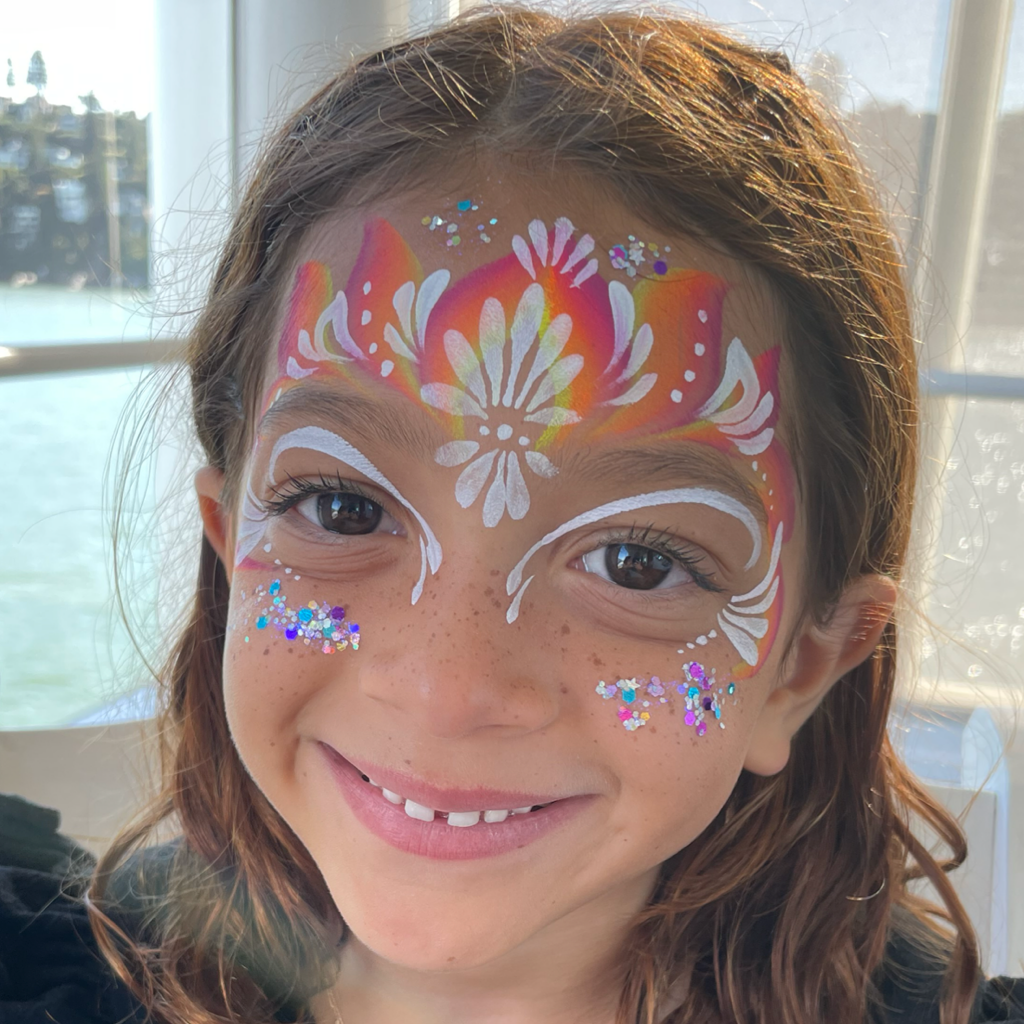 Floral crown face paint