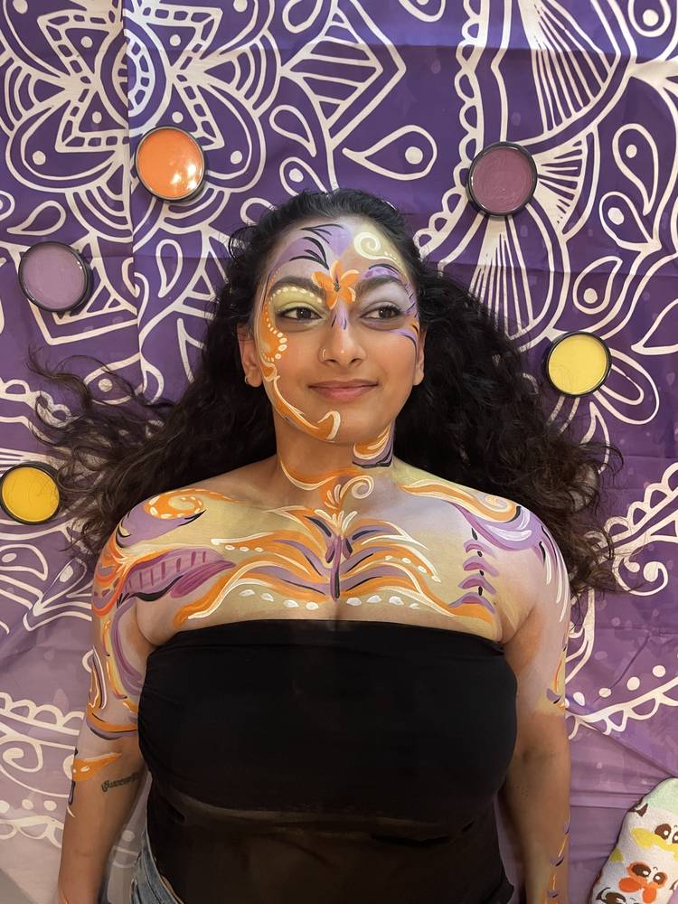 Somatic body paint session
